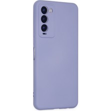 Newface Tecno Camon 18 Kılıf Nano Içi Kadife  Silikon - Lila 277097