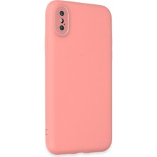 Newface Iphone x Kılıf Lansman Glass Kapak - Pembe