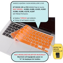 McStorey Klavye Koruyucu Macbook Klavye Air Pro (Türkçe Q) (Eski USB'li Model 2008/2017) ile Uyumlu