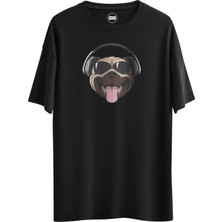 Noicasuale Dog Ear Phone  Tasarım Dijital Baskılı Regular Relax T-Shirt