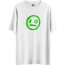 Noicasuale Smile Trip Green  Tasarım Dijital Baskılı Regular Relax T-Shirt