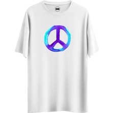 Noicasuale Peace  Tasarım Dijital Baskılı Regular Relax T-Shirt