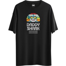 Noicasuale Daddy Shark  Tasarım Dijital Baskılı Regular Relax T-Shirt