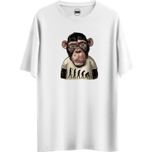 Noicasuale Monkey Maymun  Tasarım Dijital Baskılı Regular Relax T-Shirt