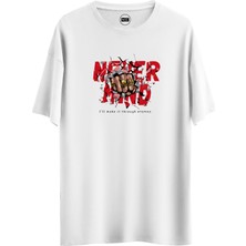 Noicasuale Never Mind  Tasarım Dijital Baskılı Regular Relax T-Shirt