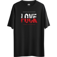 Noicasuale Love Fck  Tasarım Dijital Baskılı Regular Relax T-Shirt