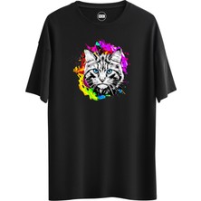 Noicasuale Cat Trip  Tasarım Dijital Baskılı Regular Relax T-Shirt