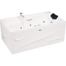 Nassau Jakuzi 140x80, H55 Rest Hidromasaj Sistemli Küvet (Gövde + Metal Ayak + Ön-yan Panel)