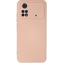 Newface Xiaomi Poco M4 Pro 4g Kılıf Nano Içi Kadife  Silikon - Pudra 277097