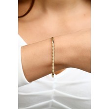 Altınkesesi 14 Ayar Altın Sade Şık Bileklik