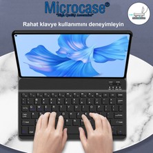 Microcase Huawei Matepad Air 11.5 Inch Uyumlu Tablet Bluetooth Klavyeli Standlı Kılıf - Bkk4