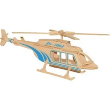 Hayal Sepeti Helikopter Ahşap Maket Büyük Boy   Boyanabilir Maket