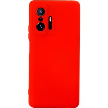 Newface Xiaomi Mi 11T Kılıf Nano Içi Kadife  Silikon - Kırmızı 277097