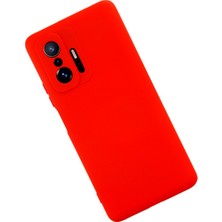 Newface Xiaomi Mi 11T Kılıf Nano Içi Kadife  Silikon - Kırmızı 277097