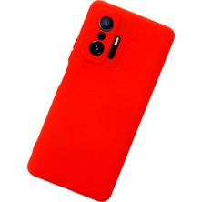 Newface Xiaomi Mi 11T Kılıf Nano Içi Kadife  Silikon - Kırmızı 277097