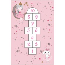 Halımax Cino 88 Pembe Seksek Kız Çocuk Odası Oyun Halısı