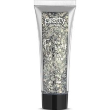 Pretty Beauty Göz ve Vücut Simi Jel Glitter Gümüş 50ML