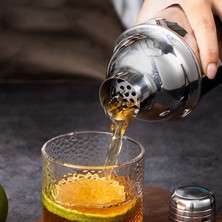 Weather Forecast Çelik Kokteyl Kaşığı  Shaker ve Bar Tokmağı Kokteyl Bardağı Seti CIN589