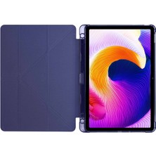 FUJİMAX Xiaomi Redmi Pad Se 11 İnç Kılıf Yatay ve Dikey Standlı Uyku Modlu Kalemlikli Trifold Arkası Soft Silikon Smart Kılıf