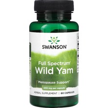 Swanson Full Spectrum, Wild Yam, 400 mg 60 Kapsül