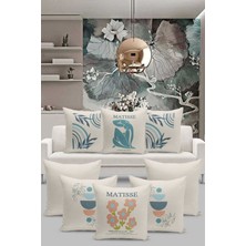 Filamente 8'Li Kırlent Kılıf Seti Çift Taraflı Dijital Baskılı