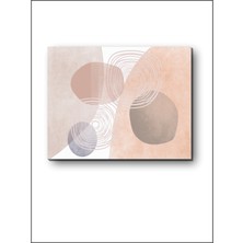 Geometrik Soyut Soft Daireler Kanvas Tablo