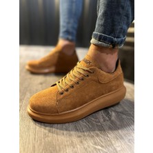 Up Shop Yüksek Taban Günlük Ayakkabı 044 Taba Süet