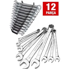 Dynamic Max 58 Parça 46 Mini Lokma Takımı Otomatik Cırcırlı 1/4" 12 Parça Kombine Açık Ağız-Yıldız Anahtar Takım