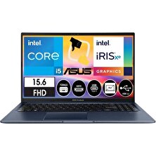 Asus Vivobook 15 X1502ZA-EJ1644 Intel Core I5 1235U 16GB 512GB SSD Windows 11 Pro 15.6" Fhd Taşınabilir Bilgisayar Csrtech Çanta Hediye