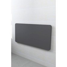 Kydonia Home 60X90 cm 4 Köşesi Oval Duvara Monte Kırma Katlanır Masa