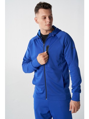 Hummel Hmlethan Zip Erkek Mavi Sweatshirt 921769-7788