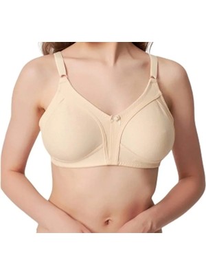 Nariya Kadın Büyük Beden Sütyen Penye Sütyen  D Cup Pamuklu Kalın Askılı Penye Toplayıcı Rahat Yarım Atlet Toparlayıcı