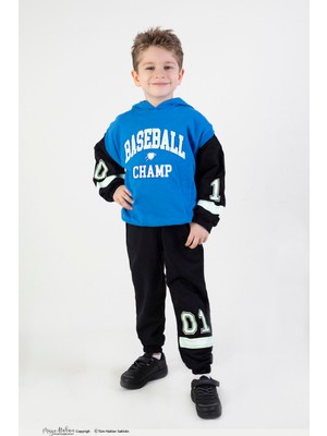 Harika Kids Erkek Çocuk Baseball Baskılı Örme Basic Eşofman Takımı