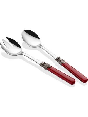 Rivadossi Classic Bordo Salata Servis Seti