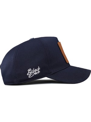 BlackBörk V2 Baseball Ayı - 1 Kod Logolu Unisex Lacivert Şapka (Cap)