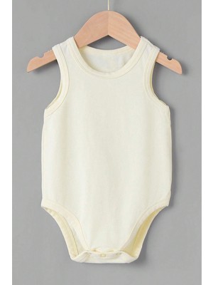 Bebe Tospik Pamuklu Rahat Kalın Askılı Çıtçıt Body Zıbın