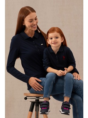 U.S. Polo Assn. Kız Çocuk Lacivert Sweatshirt 50276782-VR033