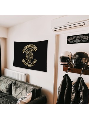 The Lucid Lab Sons Of Anarchy Duvar Örtüsü - 100 cm x 135 cm