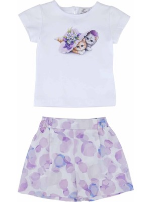 Best Kids Kız Bebek Şortlu Takım