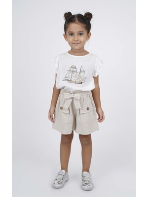 Best Kids Kız Çocuk Kolları Fırfırlı Bluz