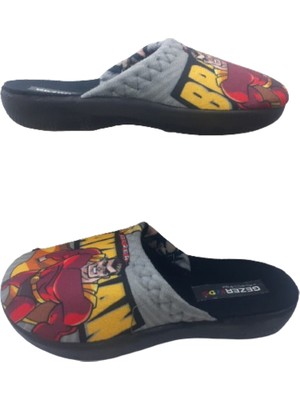 Gezer Erkek Çocuk Siyah-Gri Batman Figürlü Ev Içi Terlik GZRR65-999