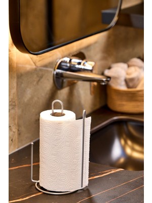 Edora Home Gümüş Kağıt Rulo Havluluk Ayraçlı - Metal Paslanmaz