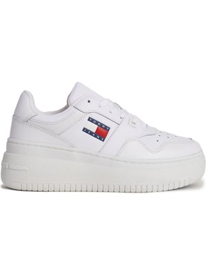 Tommy Hilfiger Tjw Retro Basket Flatform Beyaz Kadın Sneaker