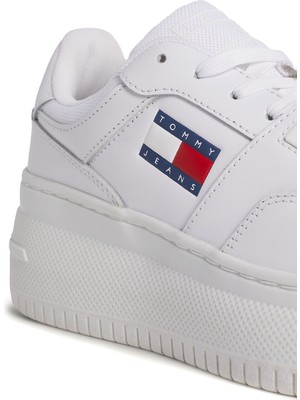 Tommy Hilfiger Tjw Retro Basket Flatform Beyaz Kadın Sneaker