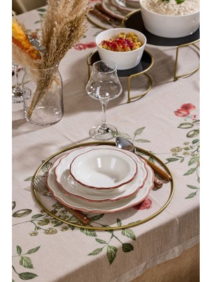 Edora Home Metal Yuvarlak Supla, Gold Amerikan Servis, Halka Runner - Paslanmaz AKSESUARSIZDIR