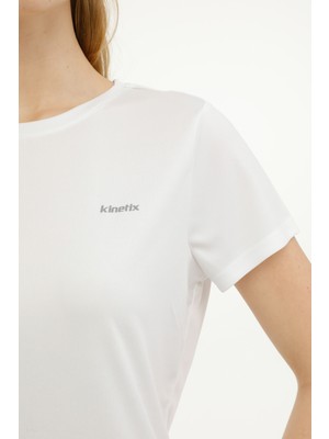 Kinetix Wb Pes C Neck 11SN230 4fx Beyaz Kadın Kısa Kol T-Shirt