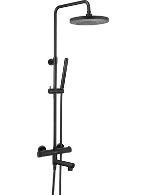 Pesen Luxana Termostatik Duş Seti 3yollu - Mat Siyah