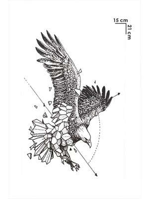 PRVT Kartal Geçici Dövme Tattoo HB-840