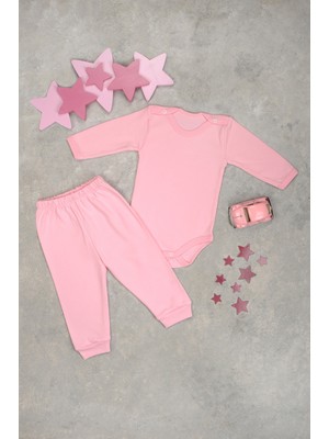 Bebe Tospik Pamuklu Uzun Kollu Yumuşak Alt - Üst Zıbın Takım
