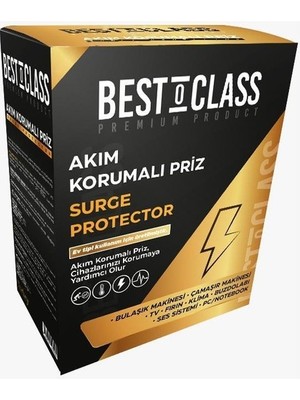 Asaf Asafonline-Bestoclass Seg Uyumlu Akım Korumalı Priz